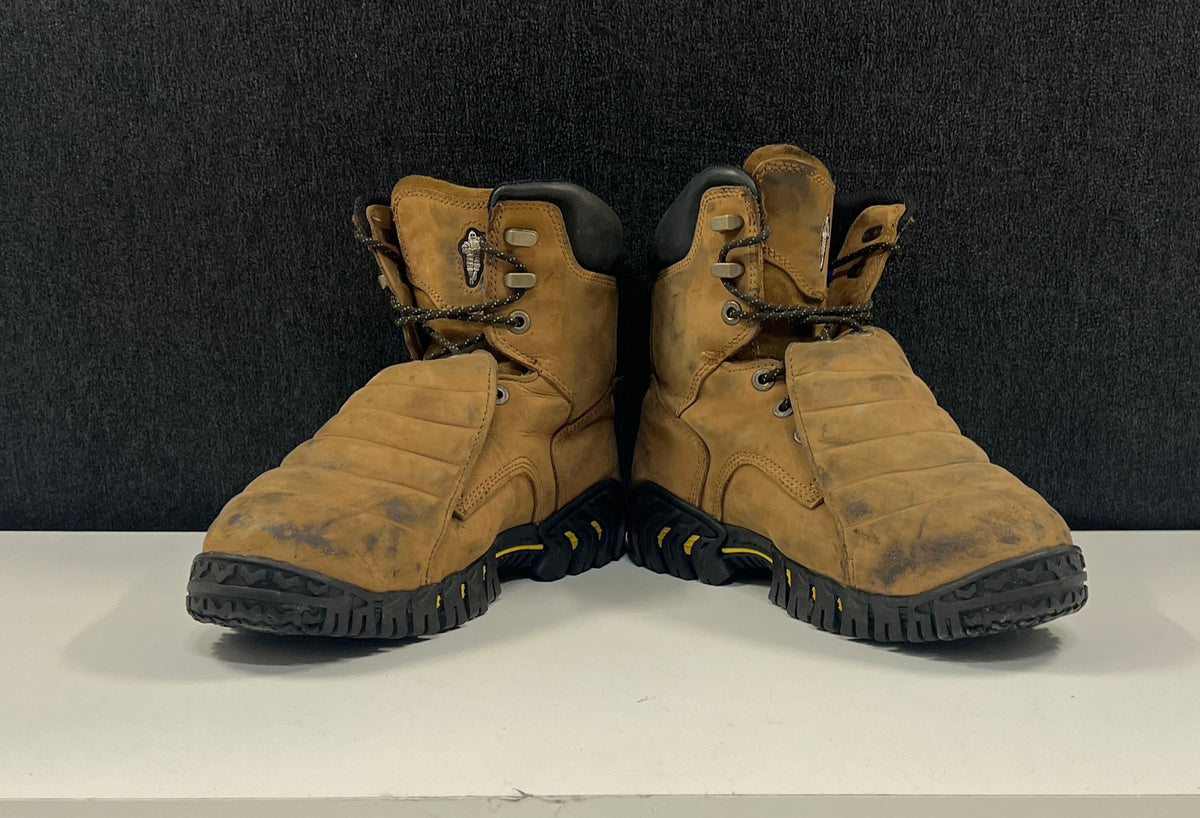 Michelin Sledge High Metatarsal Steel Toe Dark Brown Work Boots Size 11.5M