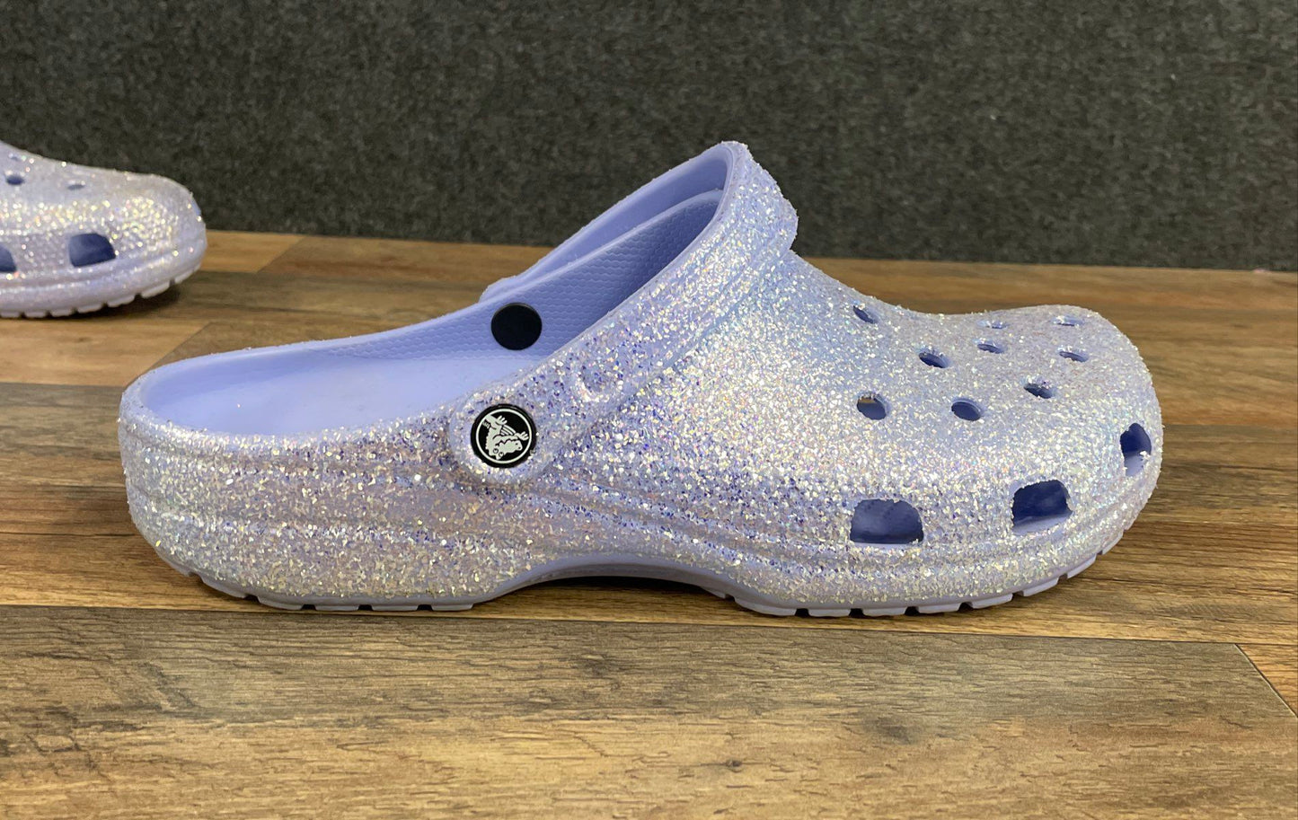 Crocs Classic Glitter Clog Lavender Purple Sparkle Men's Size 12