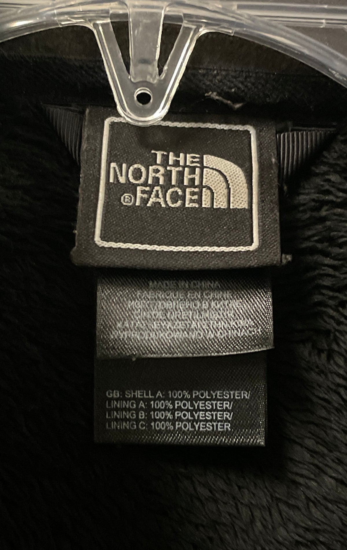 The North Face Women's Osito Full Zip High Pile Fleece Jacket Black Sz M