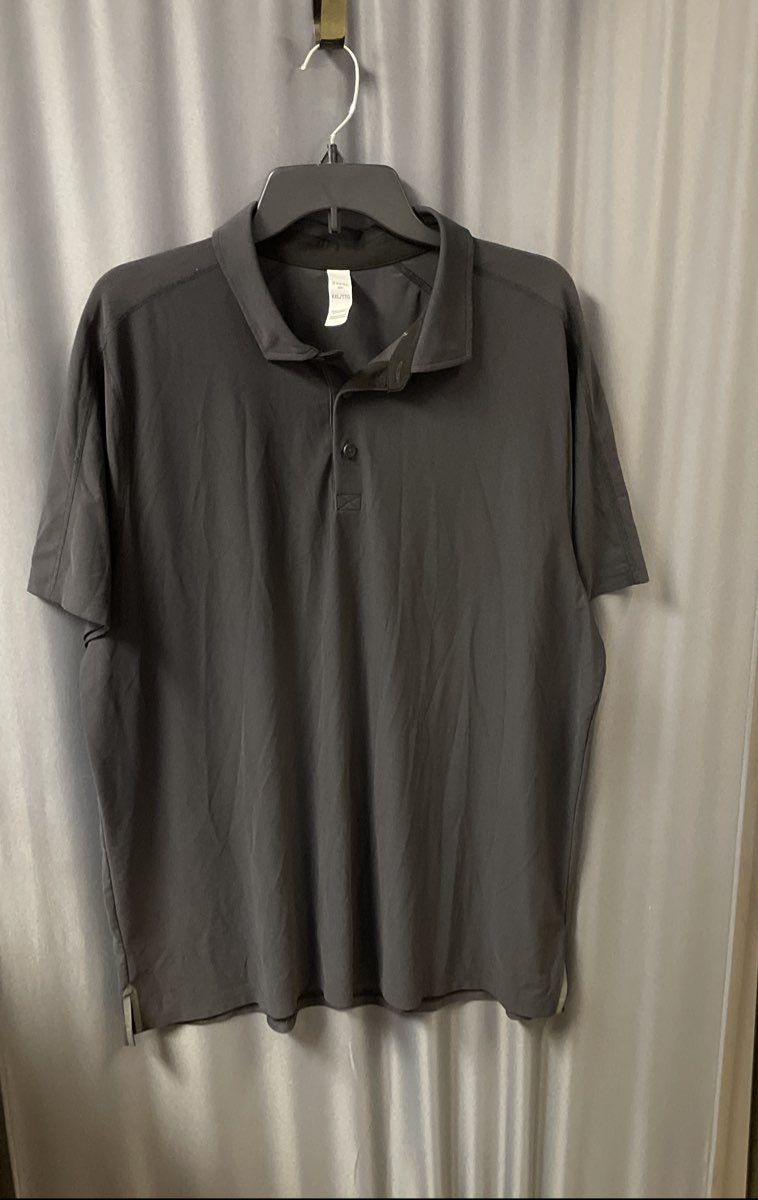 Rhone Men's Black Performance Short Sleeve Polo Shirt Recycled Nylon Sz XXL