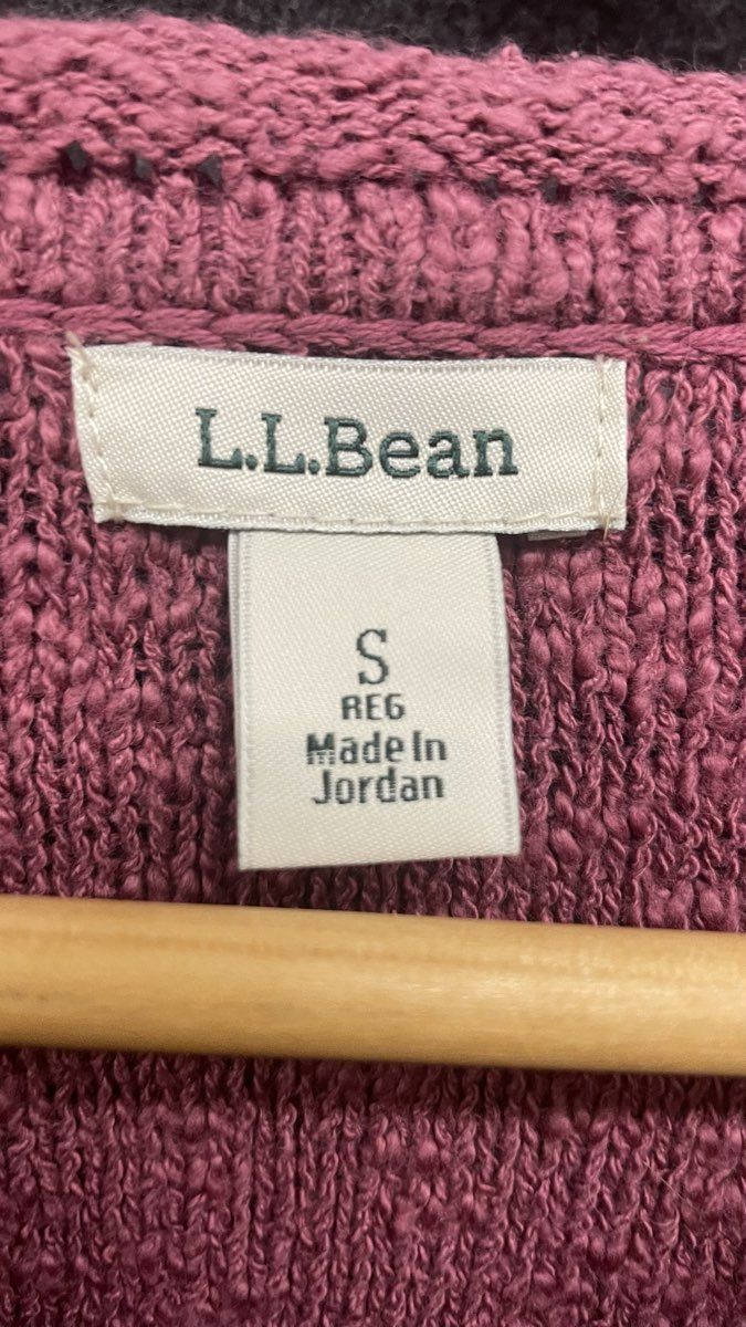 L.L. Bean Women's Pink Midweight Cotton Slub Rollneck Pullover Sweater Sz S