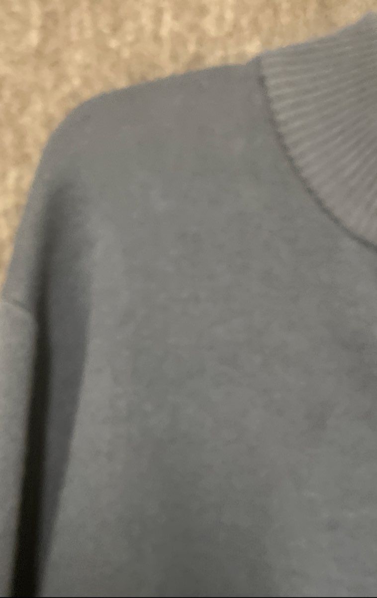 Tahari Men's Blue Ribbed Mock Neck Quarter-Zip Sweater Size Large