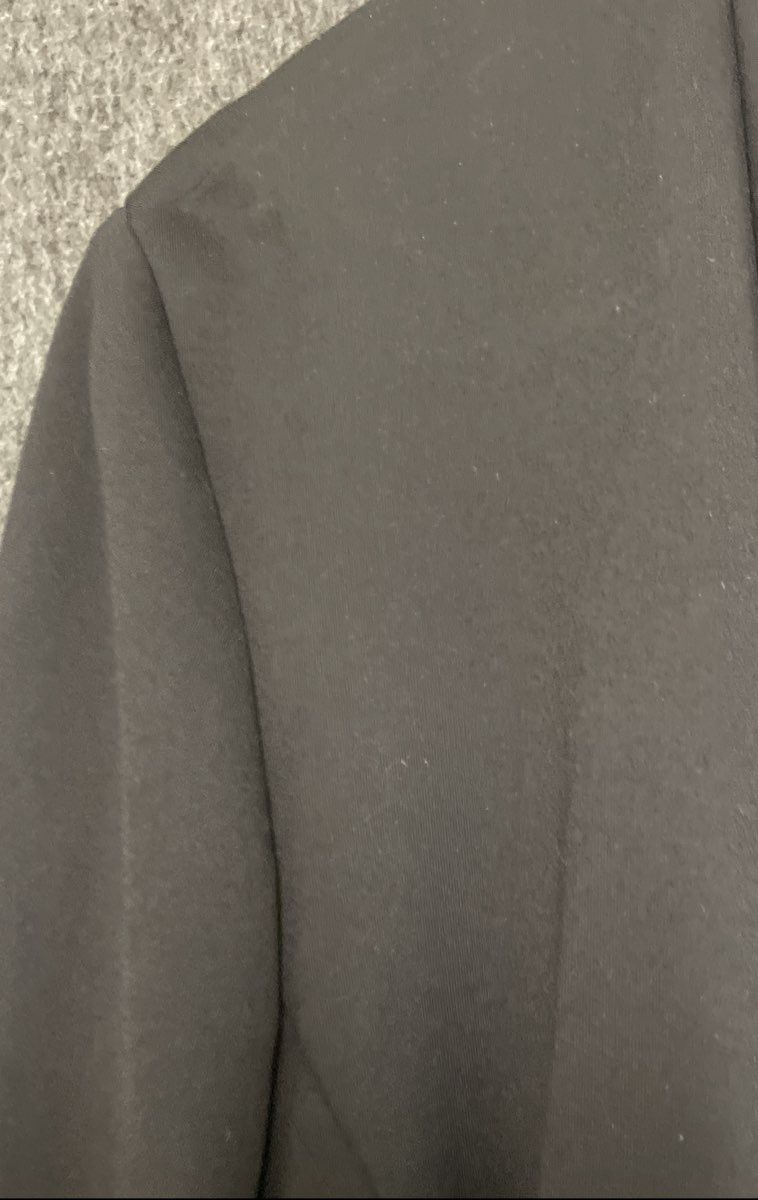 Investments Women's Black Open Front Rayon Blend Blazer Jacket Size XL