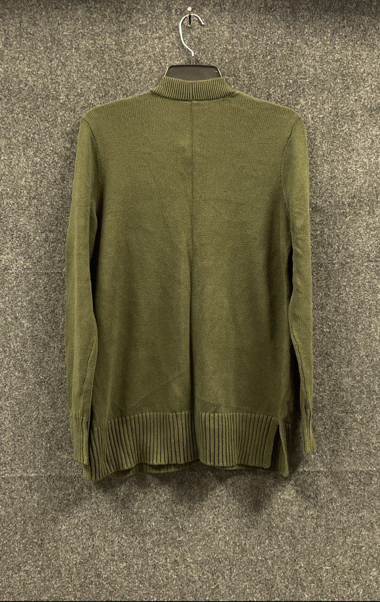 Loft Women's Olive Green V-Neck Button Front Cotton Cardigan Sweater Sz S NWT