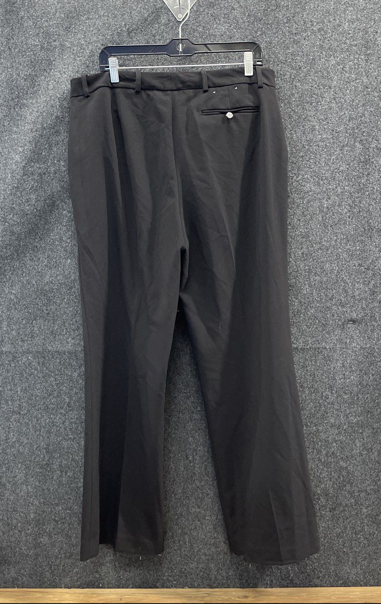 Calvin Klein Women's Black Straight Leg Dress Trousers Stretch Sz 14