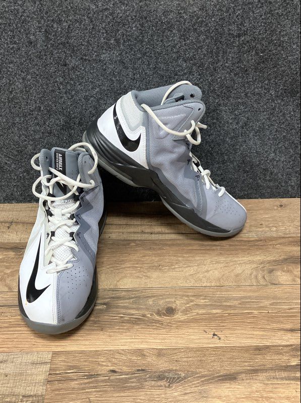 Nike Air Max Stutter Step 2 Grey White Black Basketball Shoes Size 9