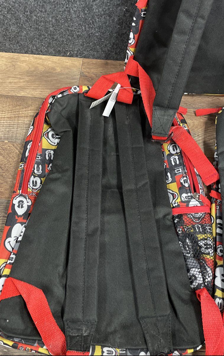 Disney Mickey Mouse Red Yellow Black White Backpack NWT Lot of 3