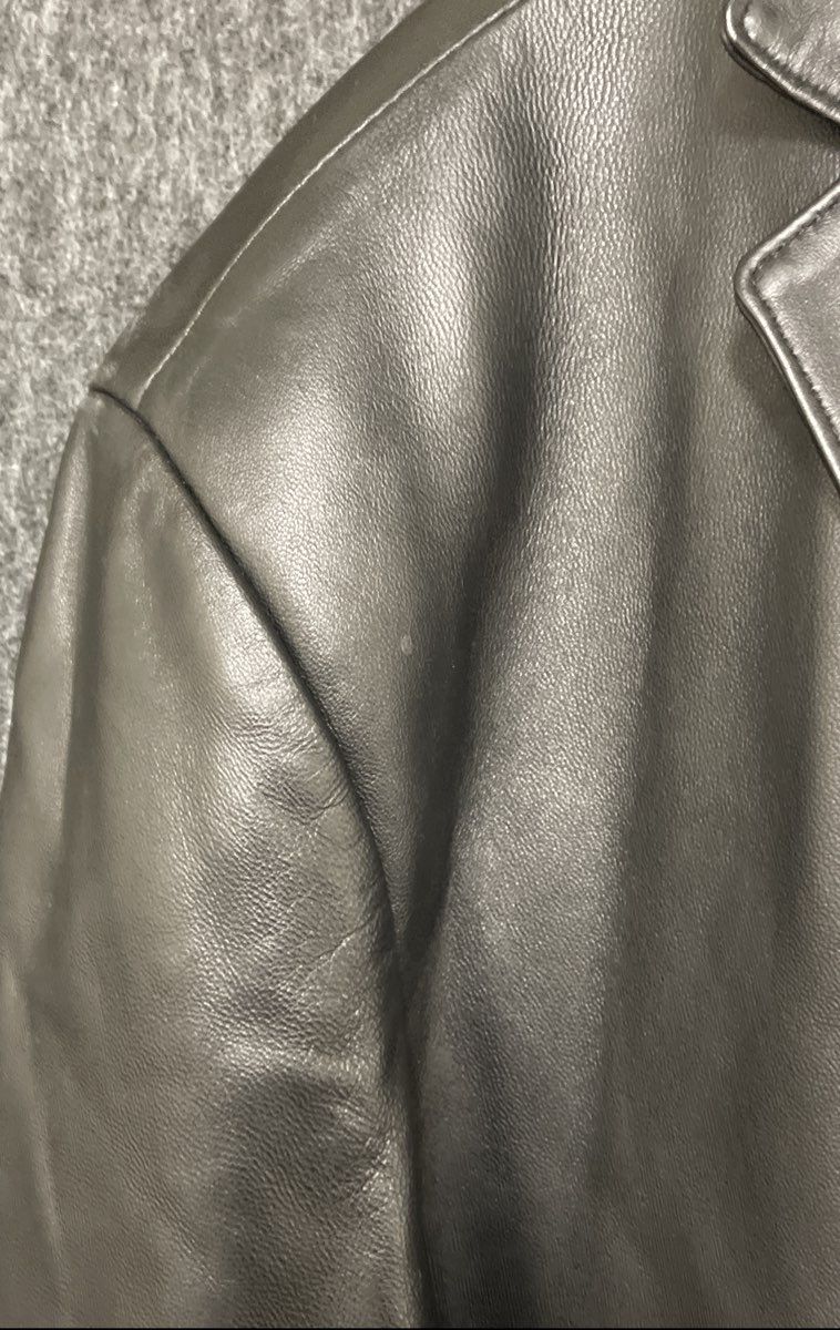Stafford Men's Black Executive Lambskin Leather 3-Button Blazer Jacket Sz XLT