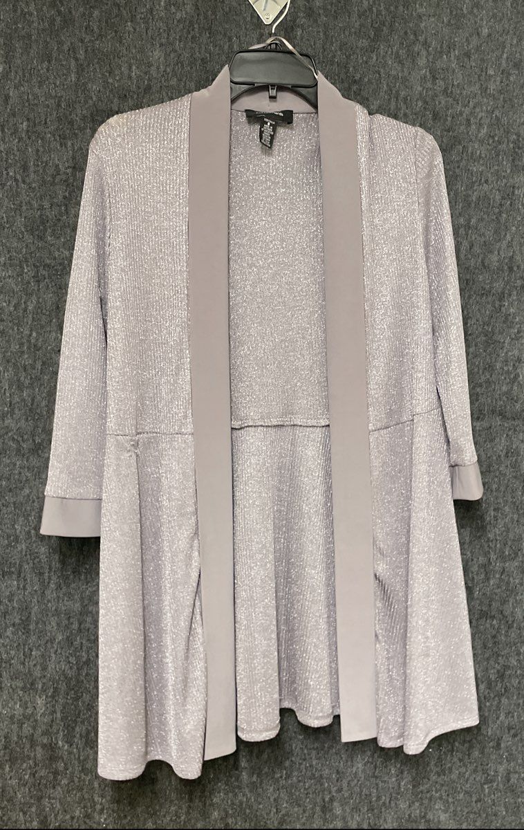 R&M Richards Women's 2-Piece Sheath Dress & Metallic Jacket Set Mauve Sz 8