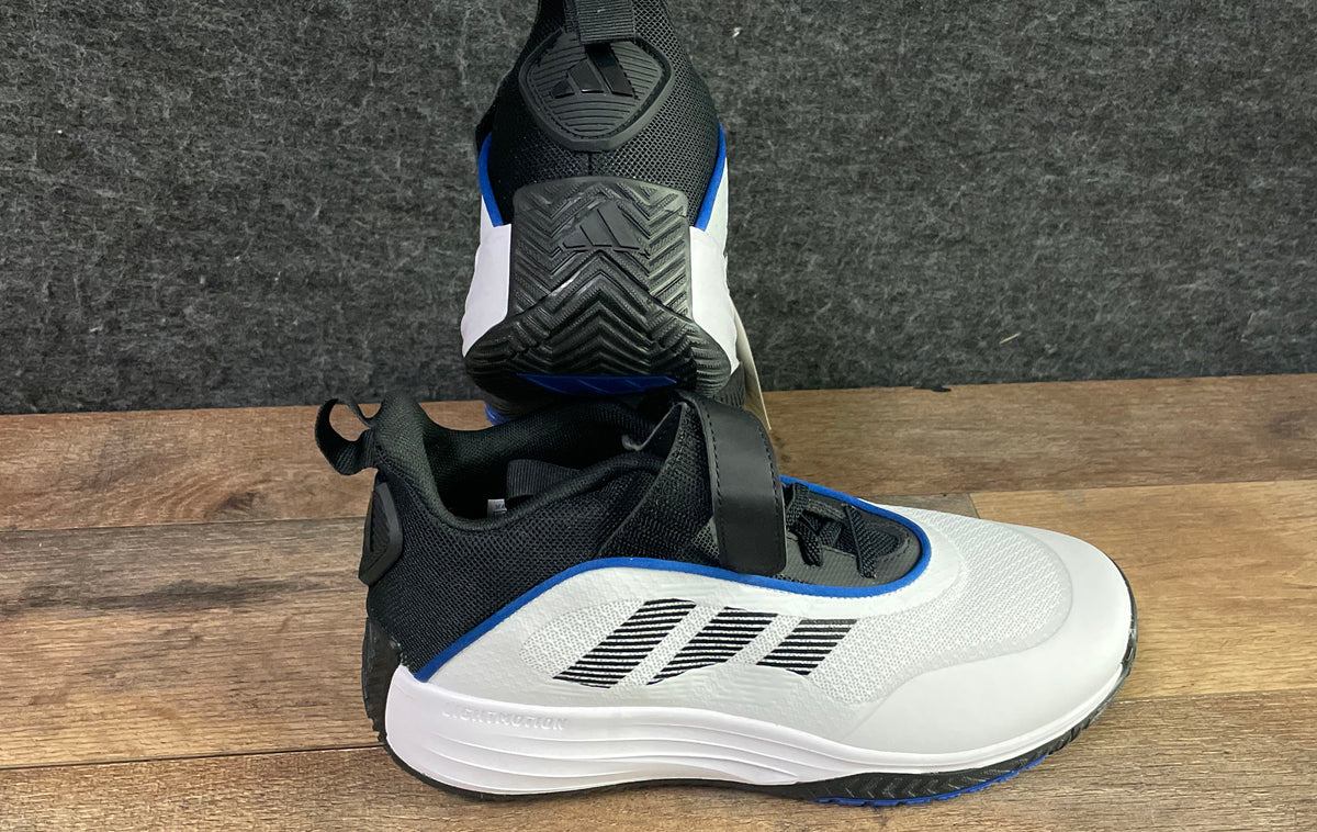 Adidas OwnTheGame 3.0 K White Black Blue Youth Basketball Shoes Size 5 NWT