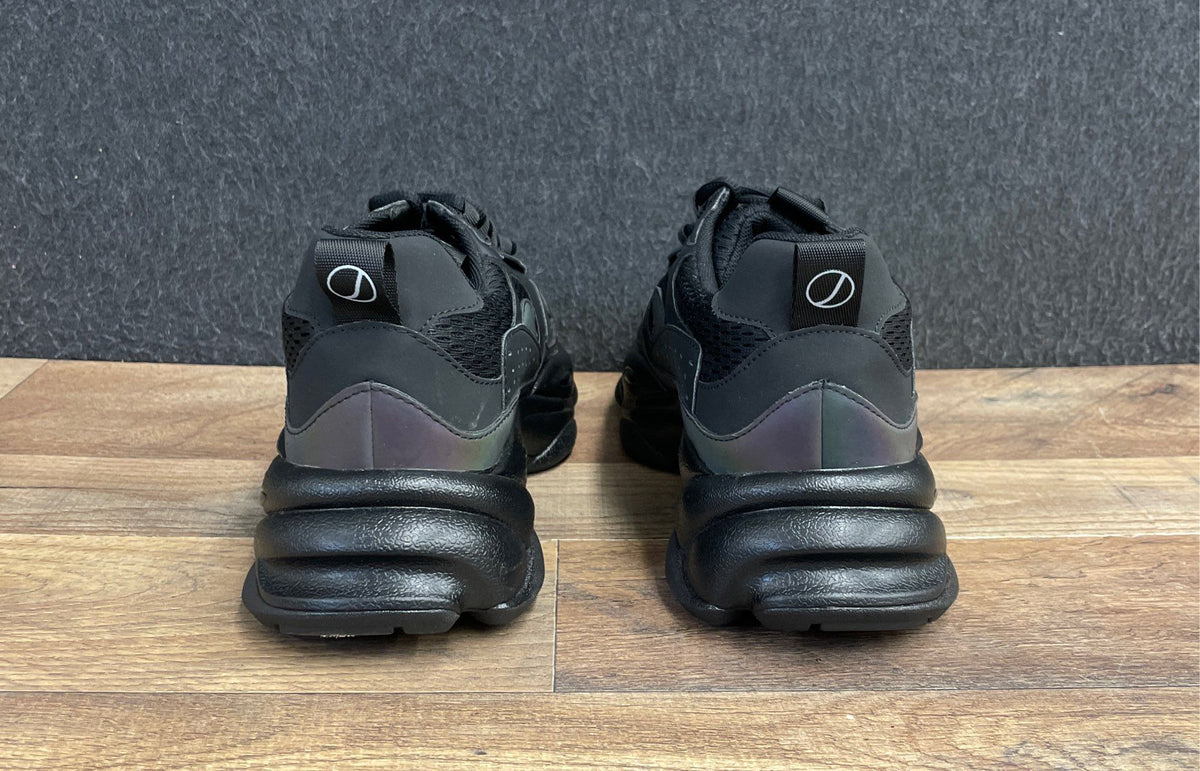 Javi State Black Iridescent Chunky Lifestyle Sneakers Size 8