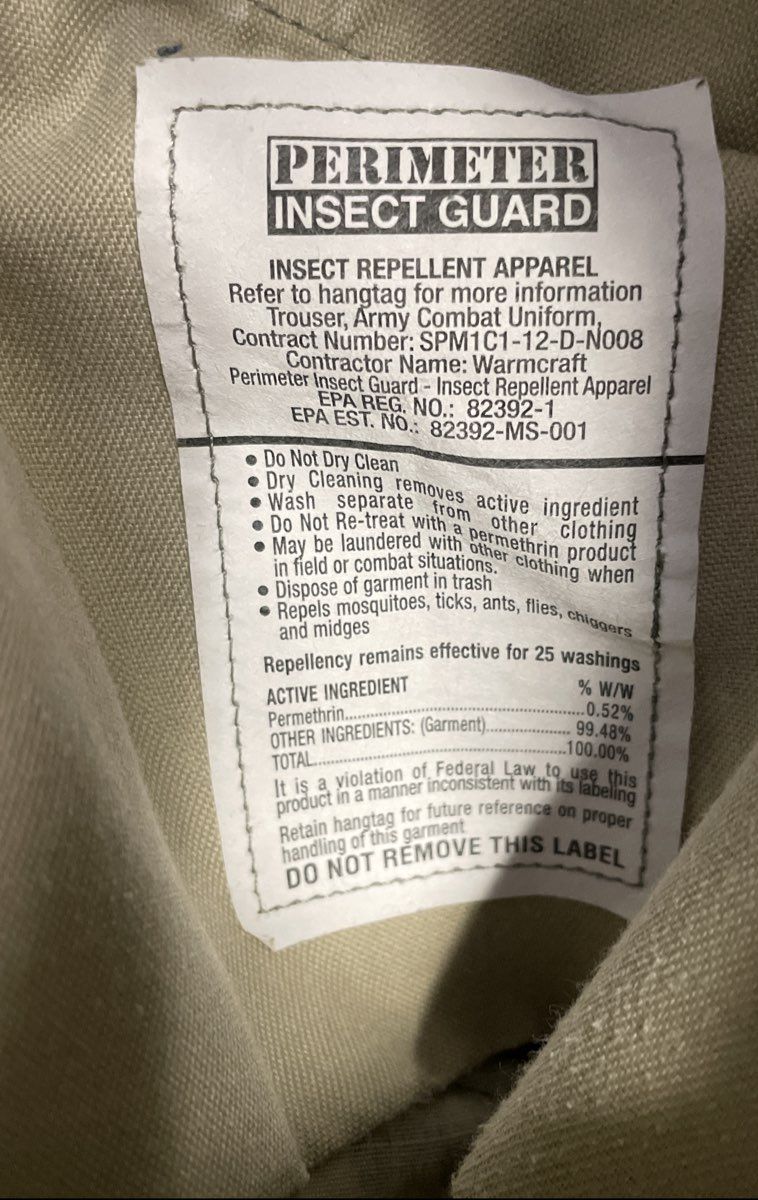 US Army Men's ACU Digital Camo Army Combat Uniform Trousers Insect Guard Med Reg
