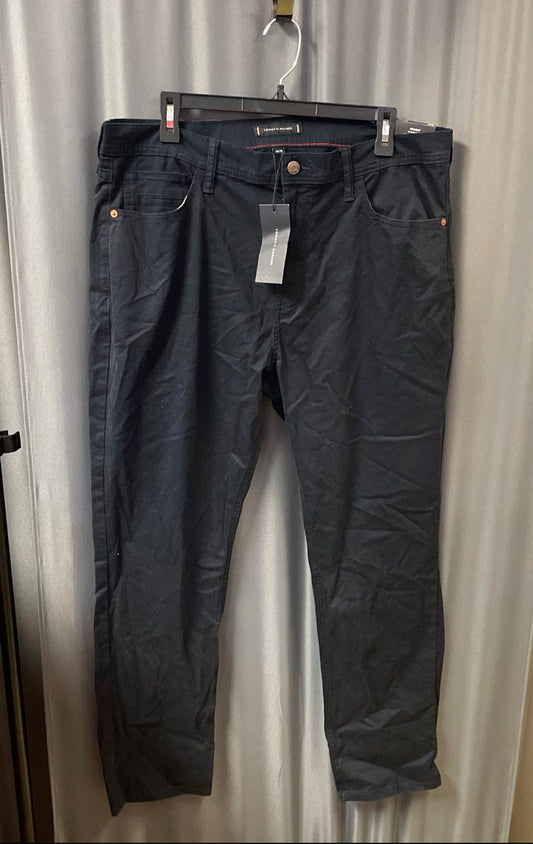 Tommy Hilfiger Men's Dark Blue TH Flex Straight Fit Stretch Slacks NWT 36x30