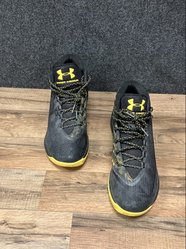 Under Armour Curry 3 SC Camo Black Taxi Basketball Shoes Men's Size 10