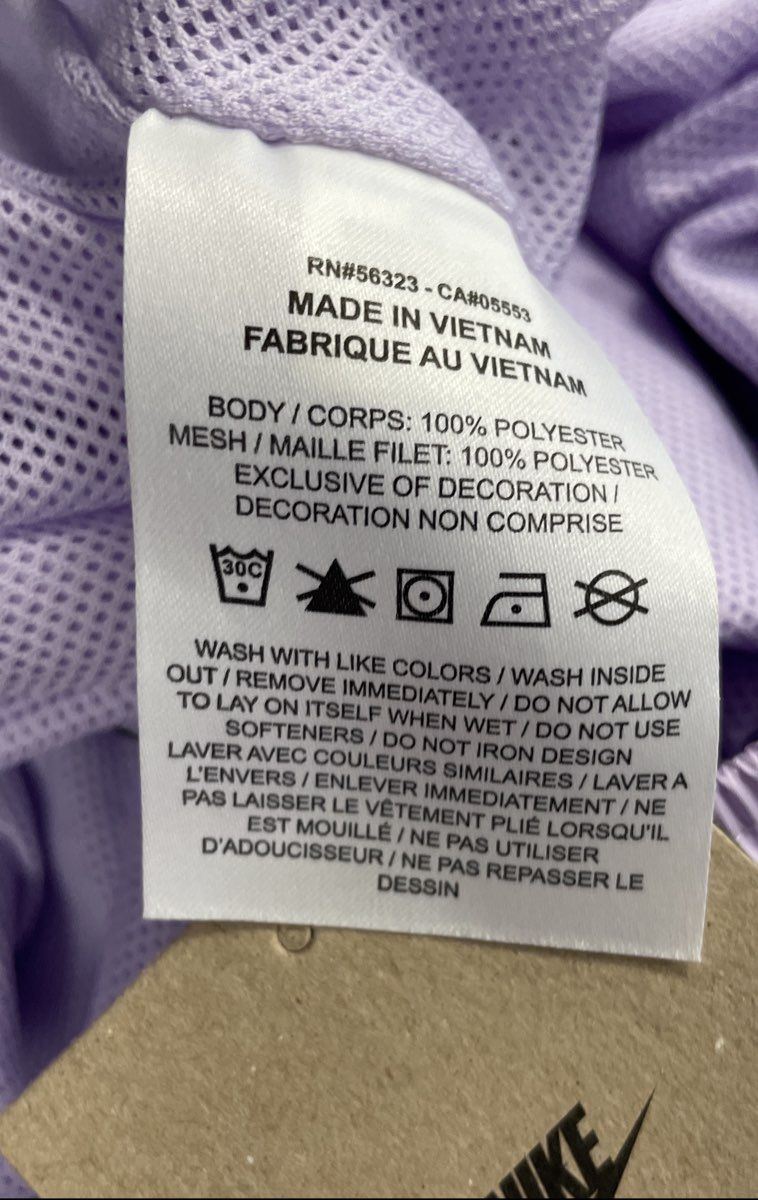 Nike Women's Lavender Mesh Lined Recycled Athletic Shorts NWT Sz XL
