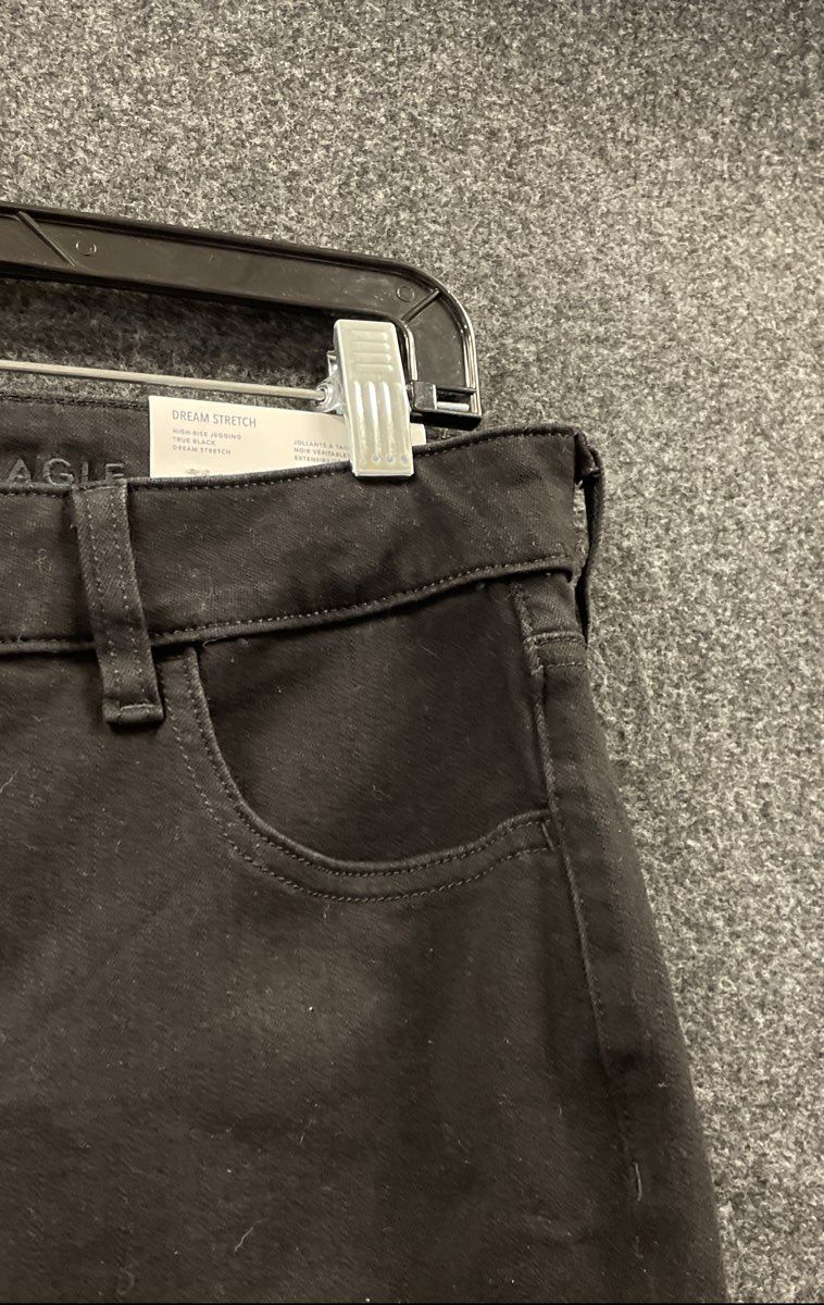 American Eagle Women's Black Dream Stretch High-Rise Jegging Jeans NWT Sz 10