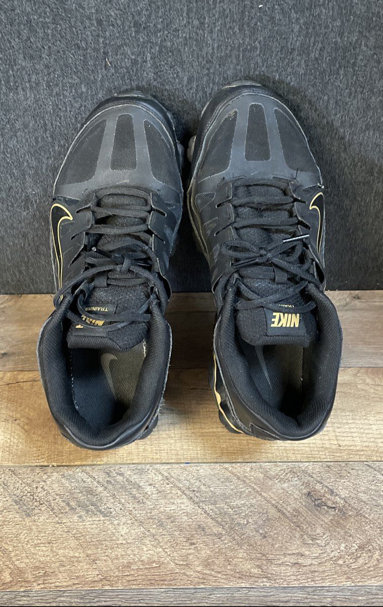 Nike Reax 8 TR Black Metallic Gold Men's Training Shoes Size 10