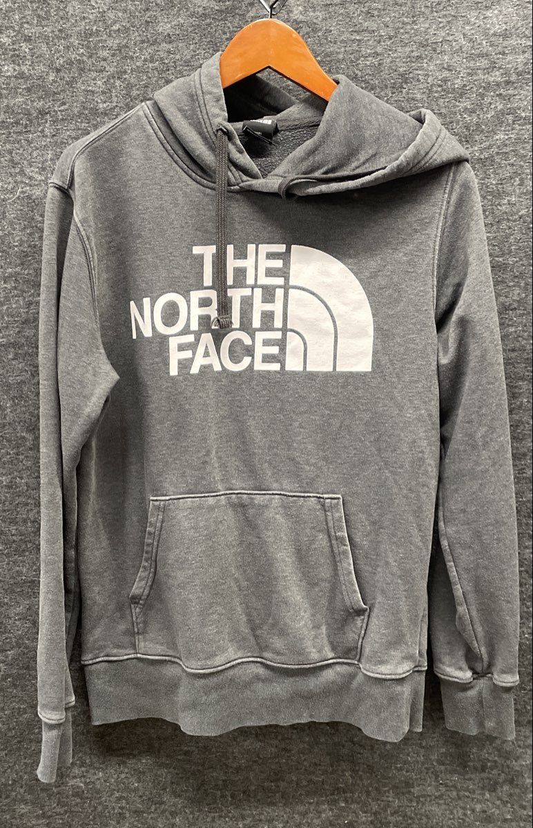 The North Face Men's Grey Half Dome Pullover Logo Hoodie Sweatshirt Size S