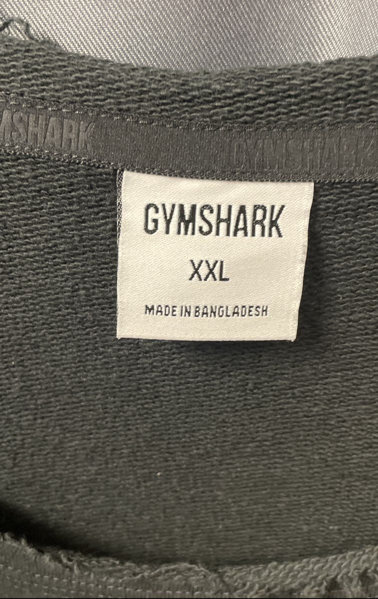 Gymshark Men's Black Lifting Club Oversized Short Sleeve Sweatshirt Sz XXL NWOT