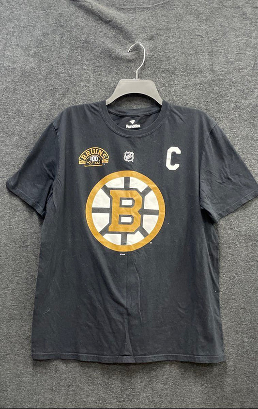 Fanatics Men's Boston Bruins Brad Marchand 63 Captain T-Shirt Size L