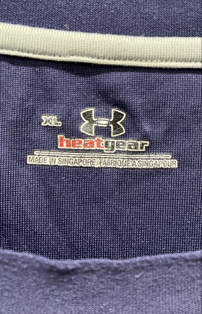 Under Armour Men's Blue HeatGear Short Sleeve Performance T-shirt Sz XL