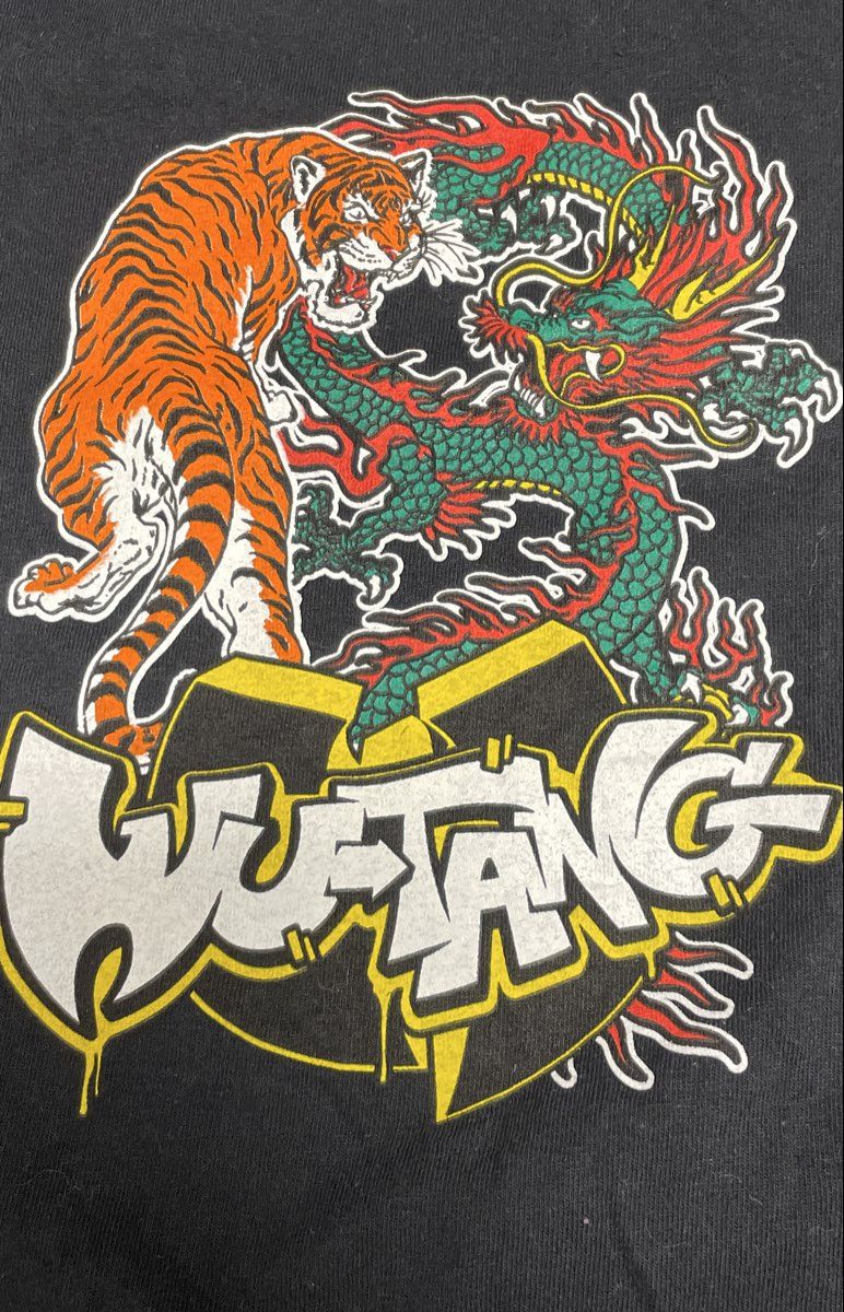 Wu-Tang Clan Tiger vs Dragon Graphic T-Shirt Headgear Classics Sz XL