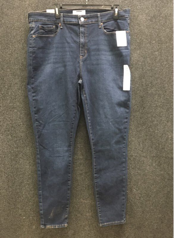 Denizen from Levi's Women's High-Rise Skinny Dark Wash Stretch Jeans Sz 18M NWT