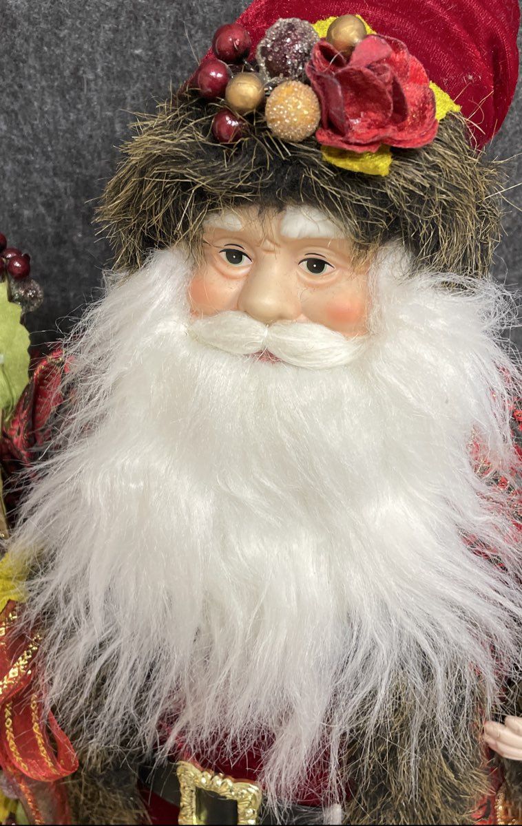 Large Red Santa Holiday Décor Topper