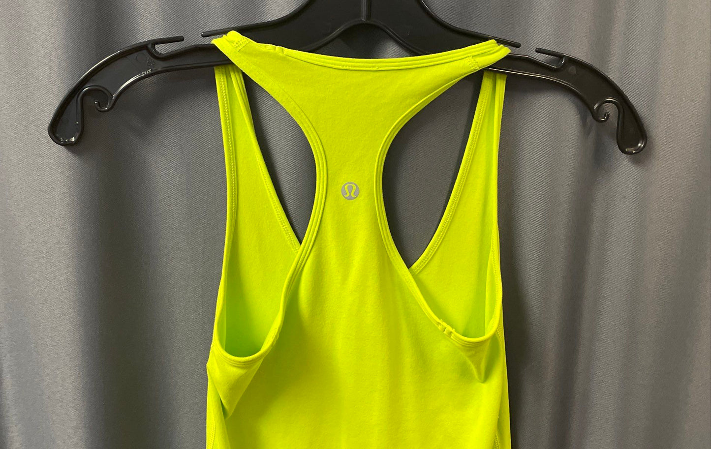 Lululemon Women's Racerback Tank Top Neon Yellow Slim Fit Sz Small XS