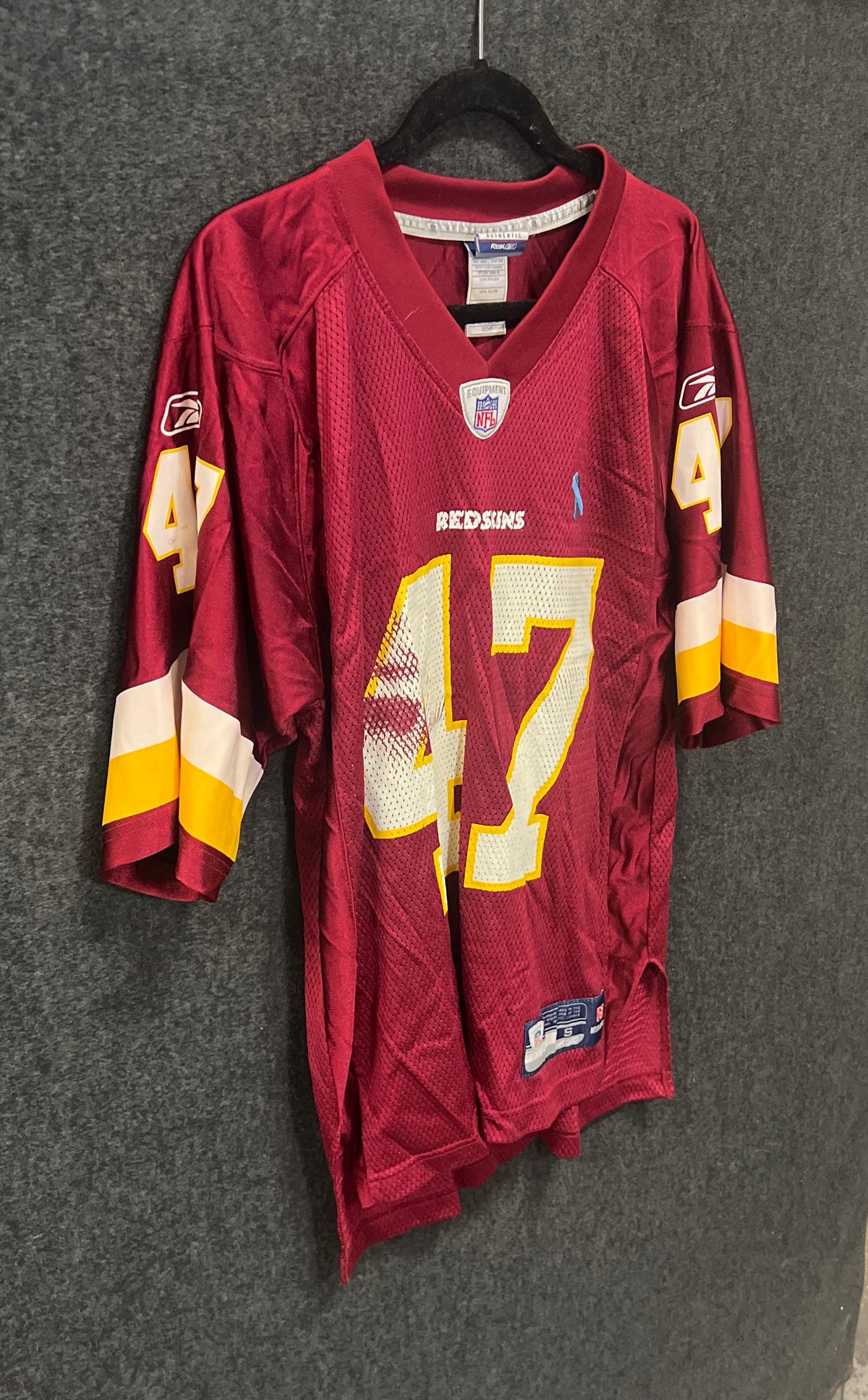 Reebok Men's Washington Redskins Chris Cooley #47 NFL Football Jersey Sz S
