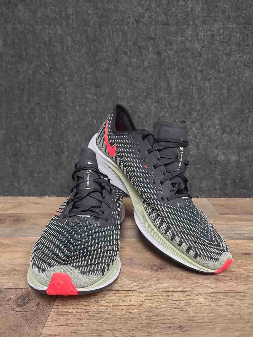 Nike Zoom Pegasus Turbo 2 Black Luminous Green Running Shoes Size 10