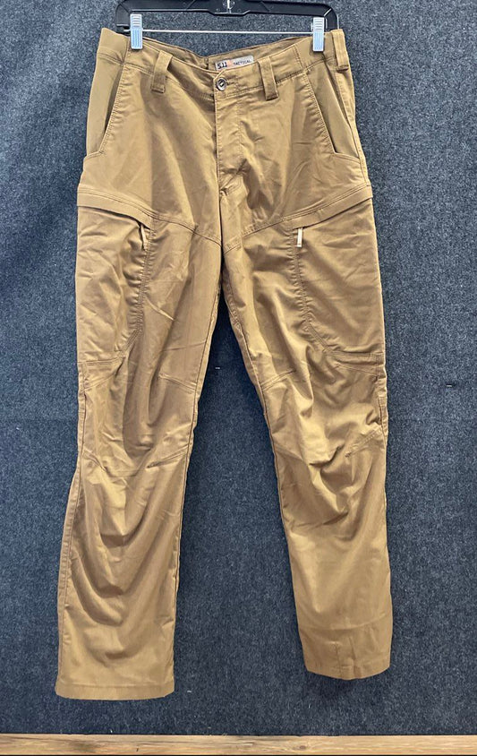 5.11 Tactical Women's Brown Apex FBINAA Stretch Cargo Pants Sz 32x32