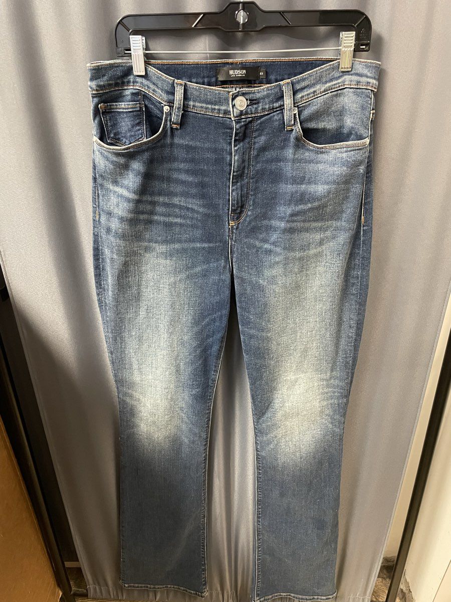 Hudson Women's Barbara Bootcut Blue Denim High Rise Jeans Sz 23