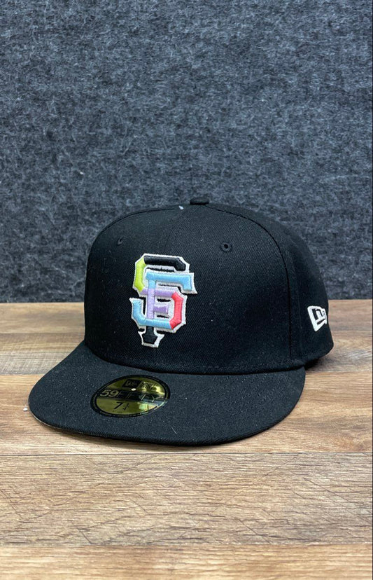 New Era San Francisco Giants 2012 World Series 59FIFTY Fitted Hat Black Sz 7 1/4