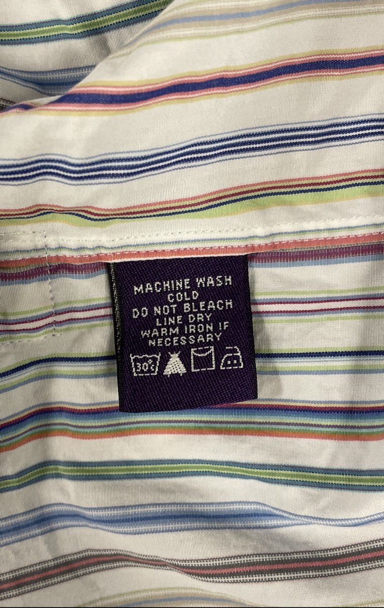 Alexander Julian Men's Private Reserve Estate Designed Stripe Cotton Shirt XL