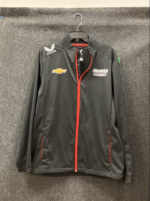 Castore Men's Hendrick Motorsports Chevrolet Track Jacket Black Full Zip Sz M