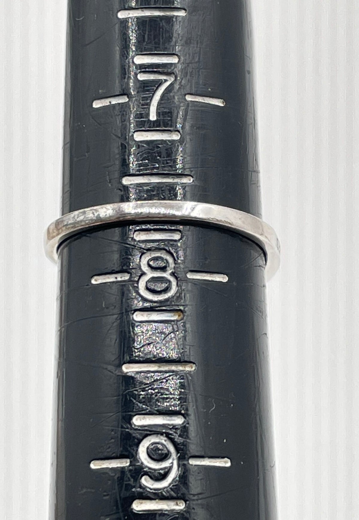 925 Sterling Silver Princess-Cut CZ Half Pavé Bypass Ring 1.9g