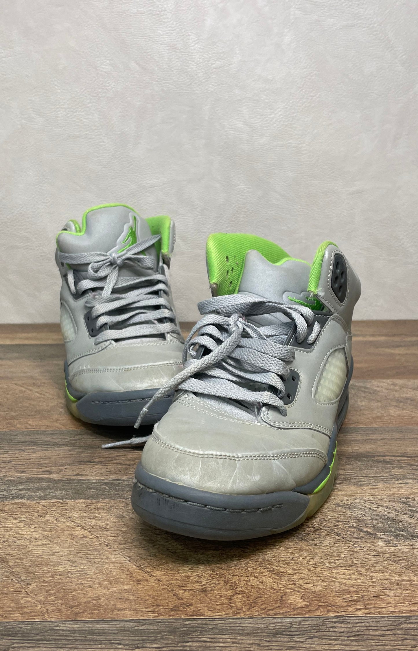 Nike Air Jordan 5 Retro Green Bean Silver Grey Lime GS Size 6.5Y DQ3734-003