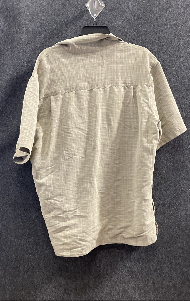 5.11 Tactical Men's Grey Short Sleeve Button-Up Shirt Plaid Sz L
