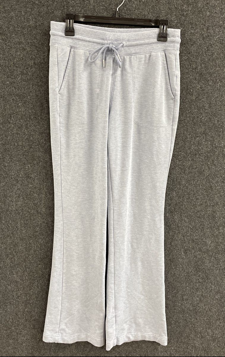 Athleta Women's Light Blue Coaster Luxe Recovery Flare Sweatpants Sz SP