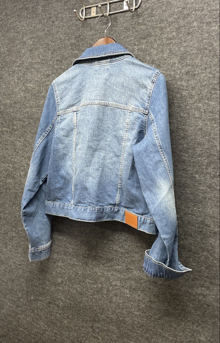 Free Assembly Girls Blue Denim Trucker Jacket Medium Wash NWT Size L 12-14
