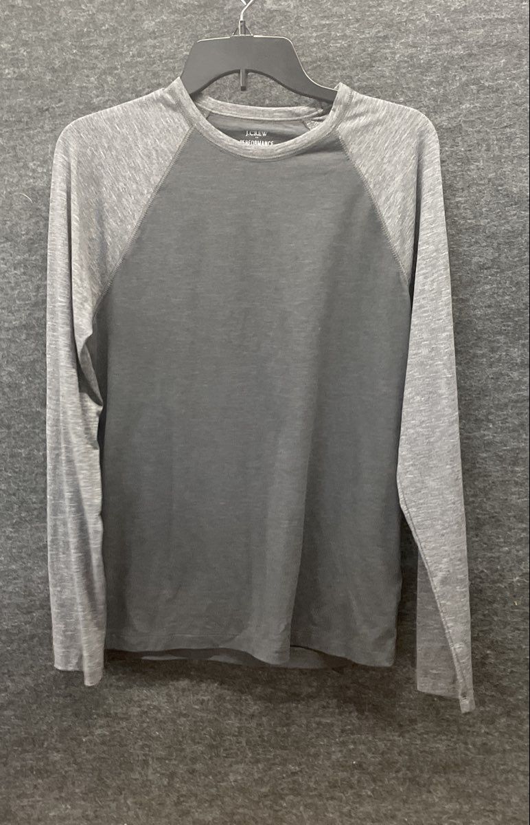J. Crew Men's 2 Shirt Lot Montauk Point State Park Graphic & Performance Gray S