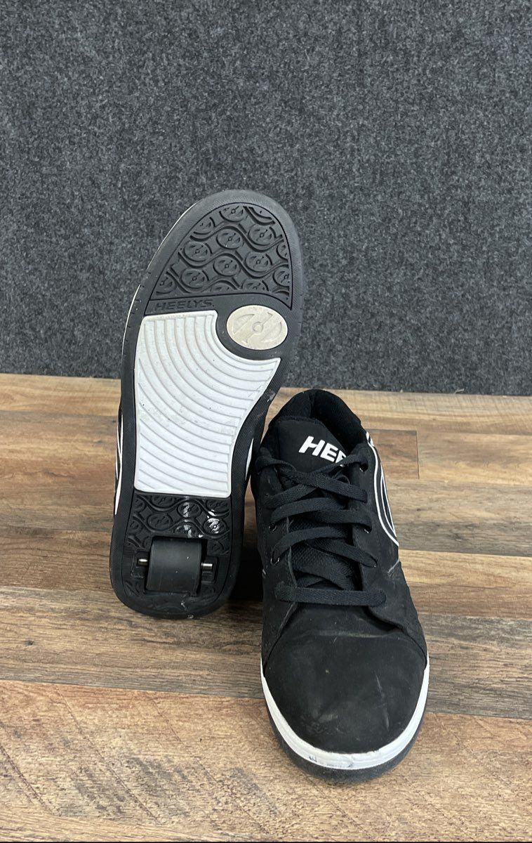 Heelys Propel 2.0 Black White Wheeled Skate Shoes Size 12