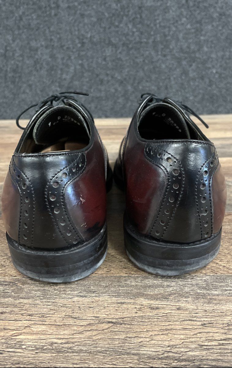 Florsheim Saddle Oxford Wingtip Burgundy Black Leather Dress Shoes Size 9 D