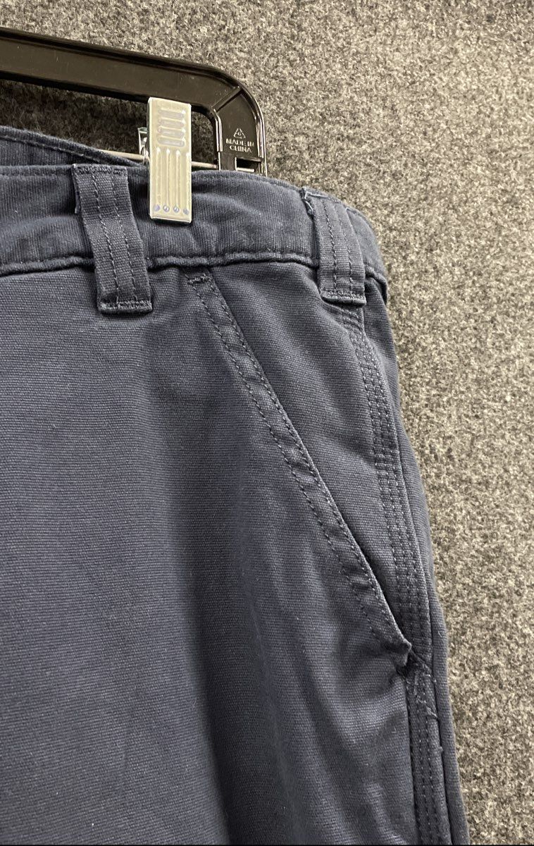 Carhartt Men's Rugged Flex Relaxed Fit Canvas Work Pants Navy Blue 36x32 NWT