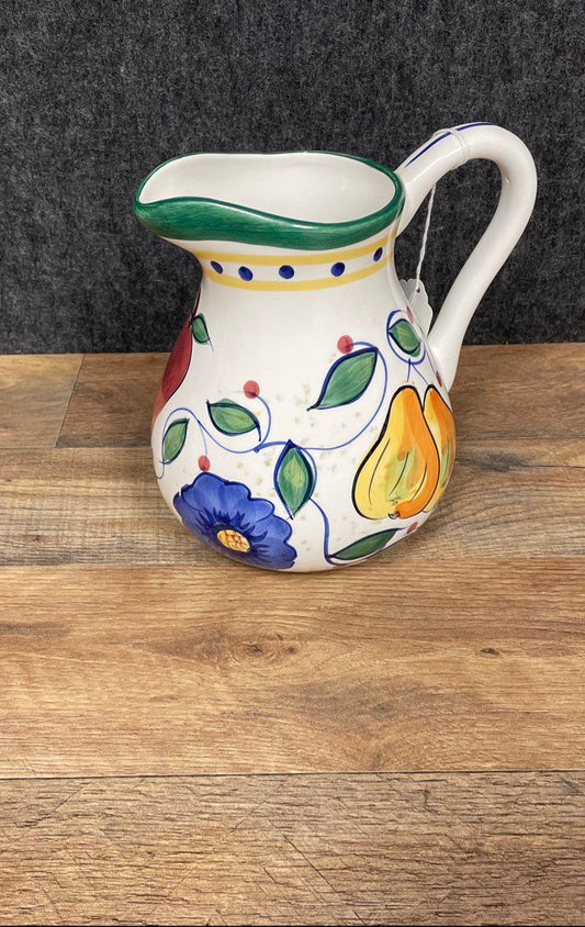 Bella Casa Ceramic Glazed Pitcher