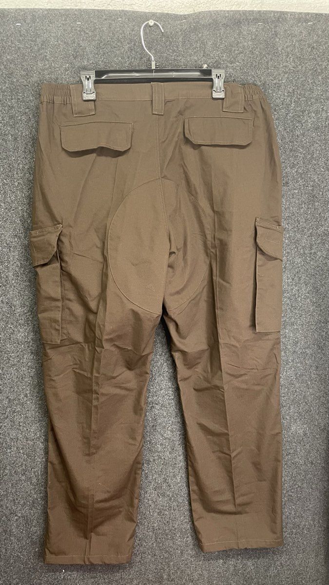 LA Police Gear Men's Brown Operator Tactical Ripstop Cargo Pants 40x32