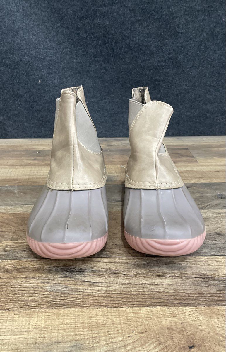 Avanti Ankle Chelsea Duck Boots Brown Grey Pink Waterproof Rain Size 6