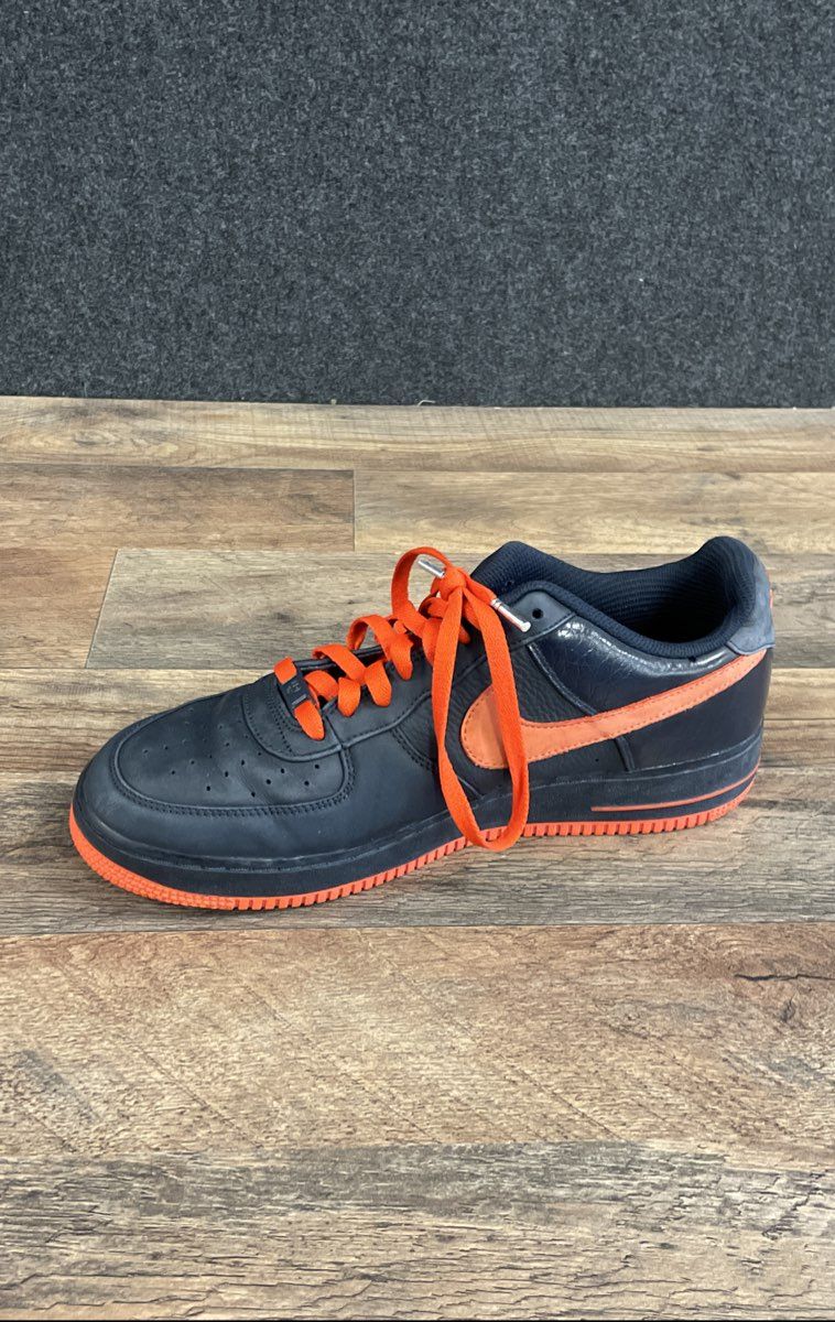 Nike Air Force 1 Low Dark Obsidian Team Orange 2008 Men's Size 10.5