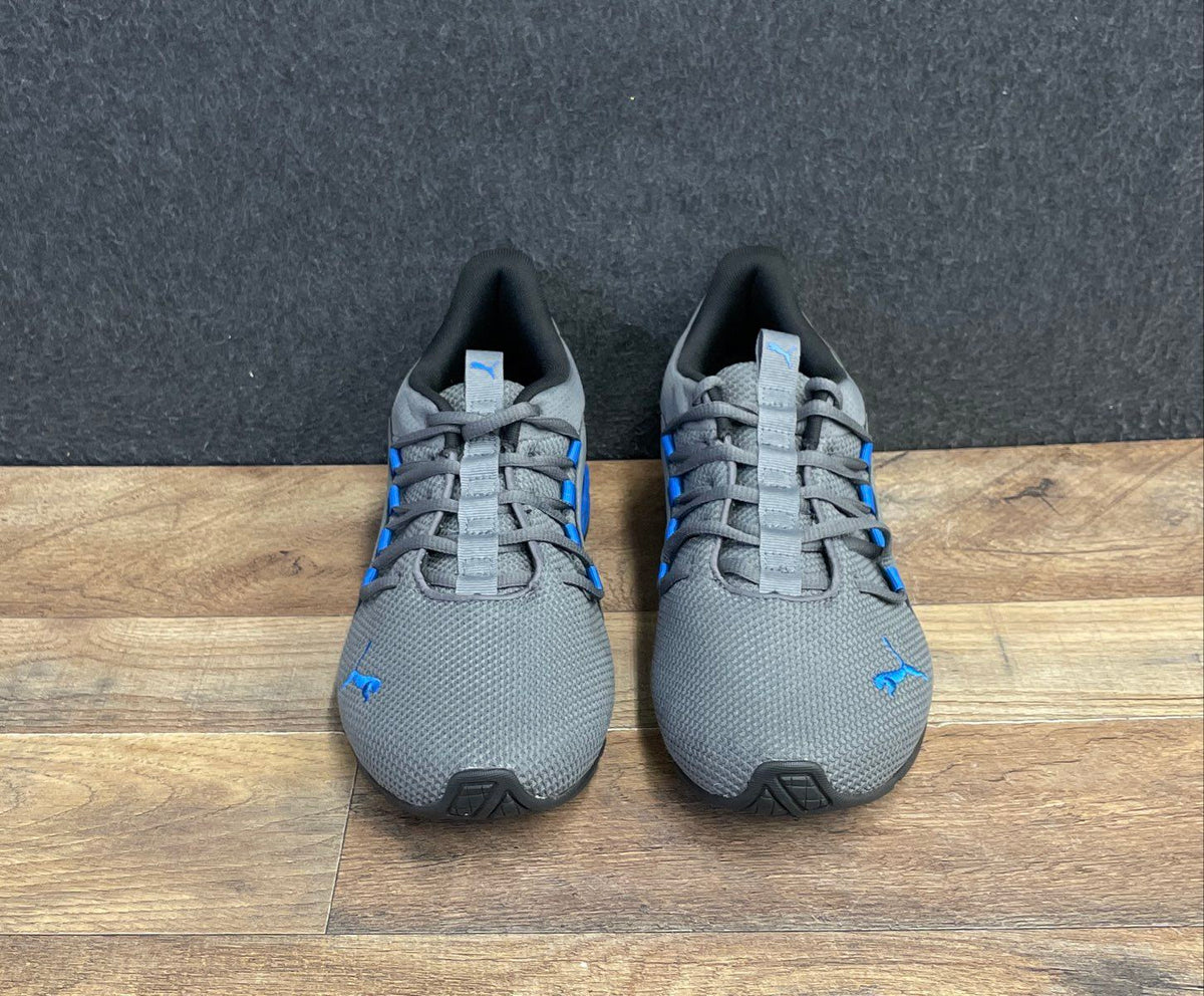 Puma Axelion Grey Blue Men's Athletic Running Shoes Size 8